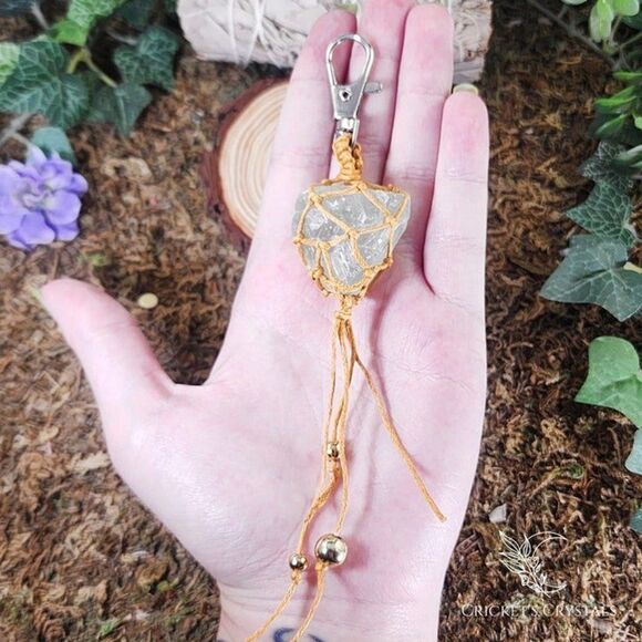 Raw Green Aventurine Keychain #14 - Picture 1 of 2